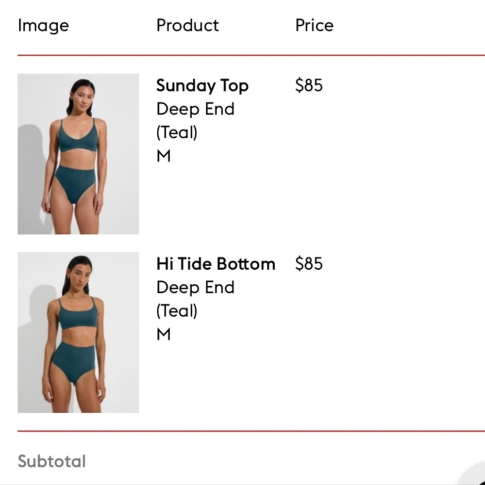 Teal Sunday Top and Hi Tide Bottom Set